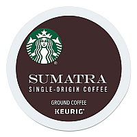 Starbucks Sumatra Coffee K-Cups, Sumatra, 0.4 oz K-Cup, 96/Box (SBK12565254CT)