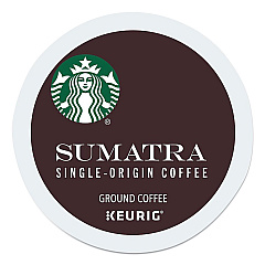 Starbucks Sumatra Coffee K-Cups, Sumatra, 0.4 oz K-Cup, 96/Box (SBK12565254CT)