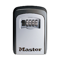 Master Lock Locking Combination 5 Key Steel Box, 3.25" Wide, Black/Silver (MLK5401D)