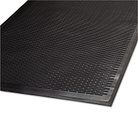 Guardian Clean Step Outdoor Rubber Scraper Mat, Polypropylene, 36 x 60, Black (MLL14030500)