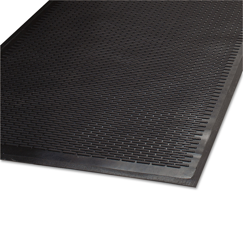 Guardian Clean Step Outdoor Rubber Scraper Mat, Polypropylene, 36 x 60, Black (MLL14030500)