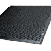 Guardian Clean Step Outdoor Rubber Scraper Mat, Polypropylene, 48 x 72, Black (14040600)