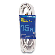GE Indoor Extension Cord, 15 ft, 13 A, White (GEL50554)