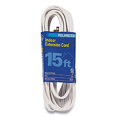 GE Indoor Extension Cord, 15 ft, 13 A, White (GEL50554)