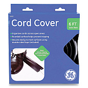 Power Gear Cord Cover, 2.5" x 6 ft, Black (GEL43003)