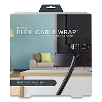 UT Wire Flexi Cable Wrap, 0.5" to 1" x 12 ft, Black (RBOUTWFCW12BK)