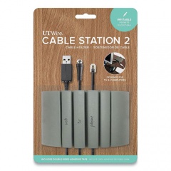 UT Wire Cable Station 2, 4.75" x 2.75" Gray (UTWCS04GY)