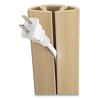 UT Wire Cord Protector and Concealer, 2.6" x 5 ft, Beige (RBOUTWCP501BG)