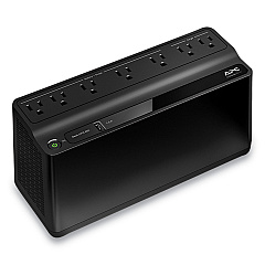 APC BN650M1 Back-UPS 650 VA Battery Backup System, 7 Outlets, 650 VA, 490 J (SEUBVN650M1)