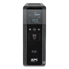 APC BR1500MS Back-UPS PRO BR Series SineWave Battery Backup System, 10 Outlets, 1,500 VA, 1,080 J