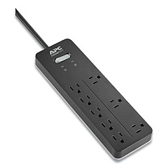 APC Home Office SurgeArrest Power Surge Protector, 8 AC Outlets, 6 ft Cord, 2,160 J, Black (PH8)