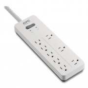 Home Office SurgeArrest Power Surge Protector, 8 AC Outlets, 6 ft Cord, 2160 J, White