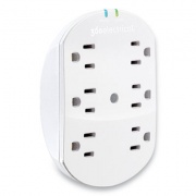 360 Electrical Loft Surge Protector, 6 AC Outlets, 900 J, White (360301)