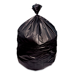 Heritage Eco Blend Max Can Liners, 30 gal, 1 mil, 30" x 36", Black, 25 Bags/Roll, 8 Rolls/Carton (HERL6036YKER1)