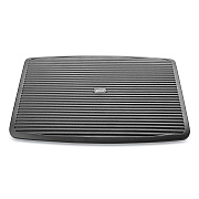 Mind Reader Adjustable Height Ergonomic Footrest, 17.62w x 14d x 3.75h, Black (EMSFTLINEBLK)