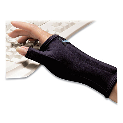 IMAK SmartGlove with Thumb Support, Medium, Fits Left Hand/Right Hand, Black (IMAA20162)