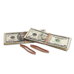 Pap-R Products Blank Paper Bill Bands, 1000/Box, Brown (56725)
