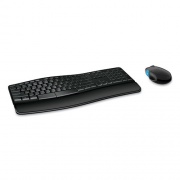 Microsoft Sculpt Comfort Desktop Wireless Keyboard and Mouse Combo, 2.4 GHz Frequency, Black (L3V00001)
