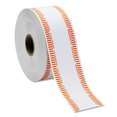 Pap-R Products Automatic Coin Rolls, Quarters, $10, 1900 Wrappers/Roll (CTX50025)