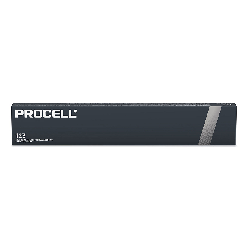 Procell Professional Lithium Batteries, CR123, For Camera, 3 V, 12/Box (DURPL123BDK)