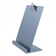 Saunders Free Standing Clipboard and Tablet Stand, 1" Clip Capacity, Letter Size: Holds 8.5 x 11 Sheets, Silver (22520)