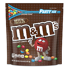M & M's Milk Chocolate Candies, Milk Chocolate, 38 oz Bag (MNM55114)
