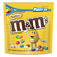 M & M's Milk Chocolate Candies, Milk Chocolate and Peanuts, 38 oz Bag (MNM55116)