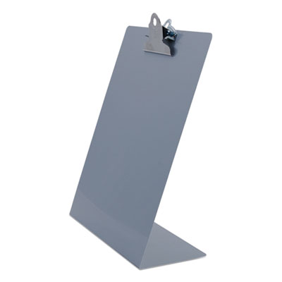 Saunders Free Standing Clipboard, Portrait Orientation, 1" Clip Capacity, Holds 8.5 x 11 Sheets, Silver (22523)