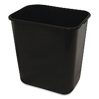 Impact Soft-Sided Wastebasket, 28 qt, Polyethylene, Black (IMP77025)