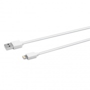Innovera USB Apple Lightning Cable, 3 ft, White (30018)
