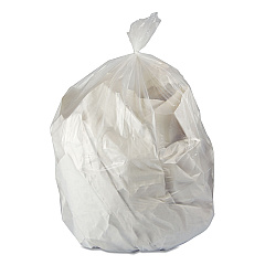 Heritage Linear Low-Density Can Liners, 60 gal, 4 mil, 38" x 63", Clear, 35/Carton (HERK7663GC)
