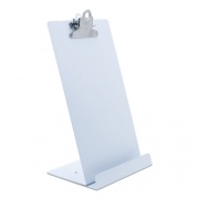 Saunders Free Standing Clipboard and Tablet Stand, 1" Clip Capacity, Memo Size: Holds 6 x 9 Sheets, White (22531)