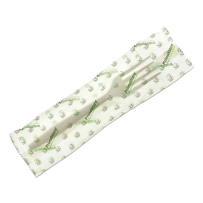 AmerCareRoyal Cpla Cutlery, Fork, White, Individually Wrapped, 1,000/carton (RPPL1801FW)