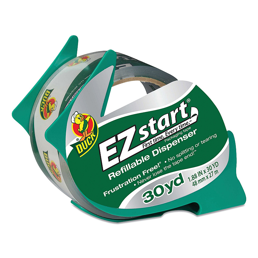 Duck EZ Start Carton Sealing Tape, 1.89" Core, 1.88" x 30 yds, Clear (DUC393192313078)