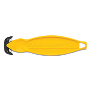 Klever Koncept Safety Cutter, 5.75" Plastic Handle, Yellow, 10/Pack (KLVKCJ2Y)