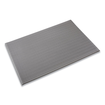 Crown Ribbed Vinyl Anti-Fatigue Mat, 24 x 36, Gray (FL2436GY)