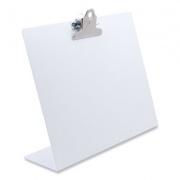 Saunders Free Standing Clipboard, Landscape Orientation, 1" Clip Capacity, Holds 11 x 8.5 Sheets, White (22528)