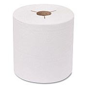 Tork Advanced Hand Towel Roll, Notched, 1-Ply, 8" x 800 ft, White, 6 Rolls/Carton (TRK8038050)