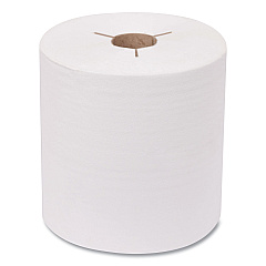 Tork Advanced Hand Towel Roll, Notched, 1-Ply, 8" x 800 ft, White, 6 Rolls/Carton (TRK8038050)
