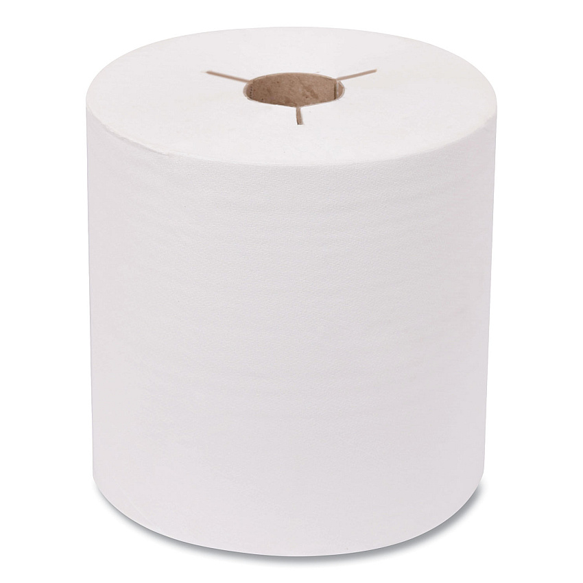 Tork Advanced Hand Towel Roll, Notched, 1-Ply, 8" x 800 ft, White, 6 Rolls/Carton (TRK8038050)