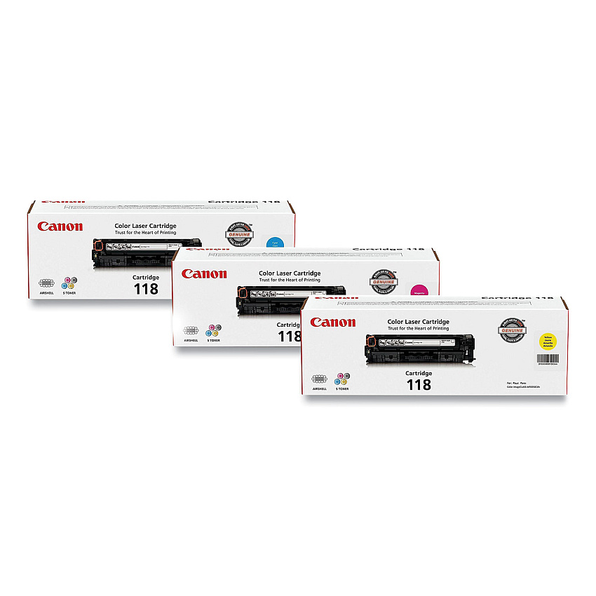 Canon 1385482 (118) Toner, 2,900 Page-Yield, Cyan/Magenta/Yellow (CNM2660B015AA)