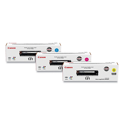 Canon 2392928 (CRG-131) Toner, 1,500 Page-Yield, Cyan/Magenta/Yellow (CNMCART131BNDL)