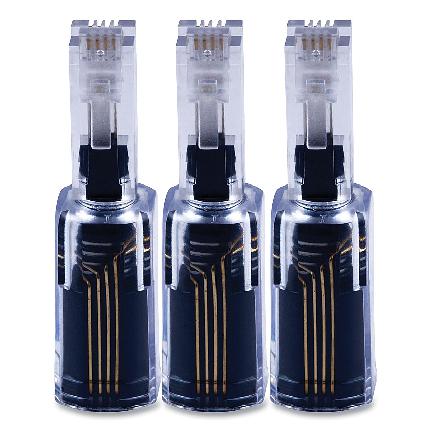 Power Gear Handset Detangler, Black, 3/Pack (PWG3005786375)