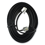 Power Gear Line Cord, Plug/Plug, 25 ft, Black (PWG76580999)