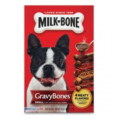 Milk-Bone Small Sized GravyBones Dog Biscuits, Bacon; Beef; Chicken; Liver, 19 oz (94203)