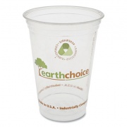 Pactiv Evergreen EarthChoice Compostable Cold Cup, 20 oz, Clear/Printed, 600/Carton (YPLA21CEC)