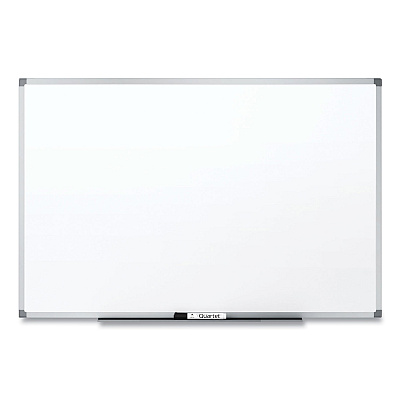 3M Porcelain Dry Erase Boards, Widescreen, 72 x 48, White Surface, Aluminum Frame (MMMDEP7248A)