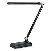 V-Light LED Desk Lamp, 7w x 3.5d x 14.5h, Black (VLUVSL392N)