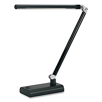 V-Light LED Desk Lamp, 7w x 3.5d x 14.5h, Black (VLUVSL392N)