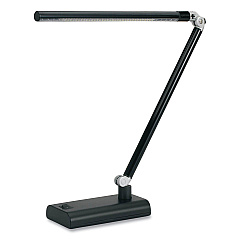 V-Light LED Desk Lamp, 7w x 3.5d x 14.5h, Black (VLUVSL392N)
